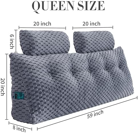 EUHAMS Headboard Pillow Queen - Image 2