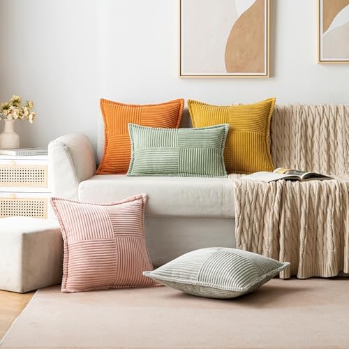 MIULEE Fall Burnt Decorative Lumbar Throw Pillow Covers 12x20 Inch - Image 5
