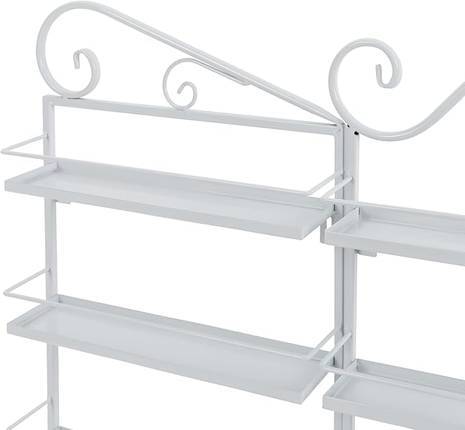 DouSeiAi 5-Tier Wall Mounted Nail Polish Storage Rack, Metal Cosmetic Organizer - Image 7