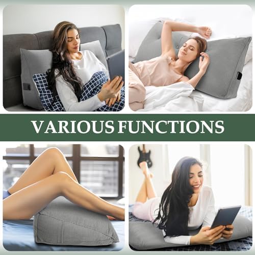 Headboard Pillow Twin, Wall Backrest Wedge Pillow Headboard - Image 6