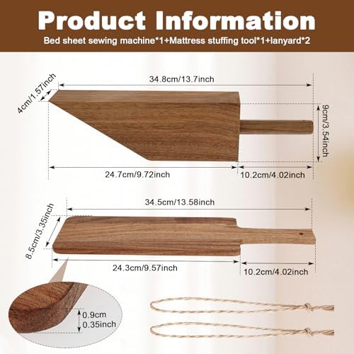 Wood Mattress Lifter Tool, Bed Maker Tool, Easy Lever-Action Lift Comfort Grip - Image 2