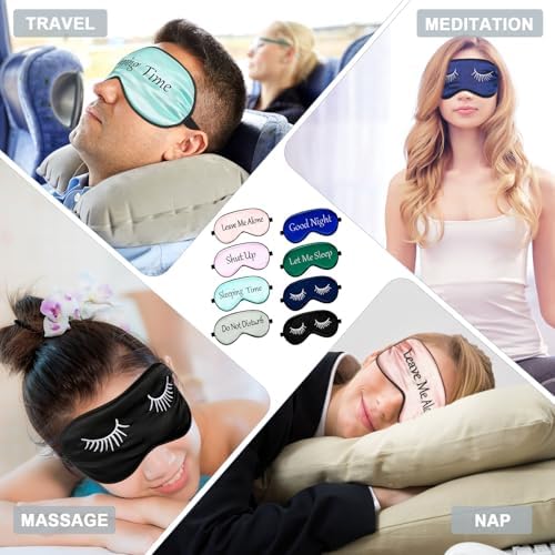 Geyoga 8 Pack Silk Funny Sleep Masks - Image 6