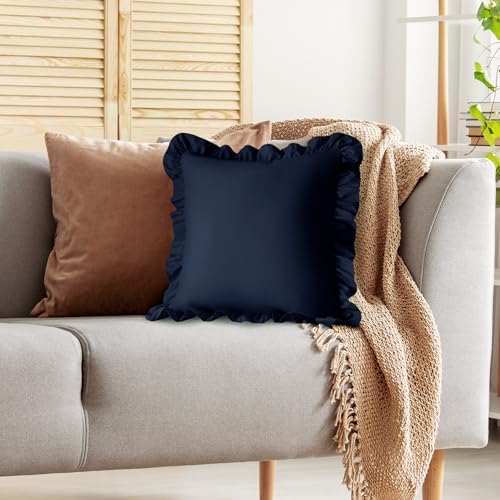 KKJIAF 2 Pack Ruffle Pillow Cases 20x20 Inches - Image 5