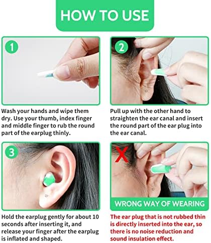 LYSIAN Foam EarPlugs for Noise Cancelling, 60 Pairs, 38dB SNR - Image 5