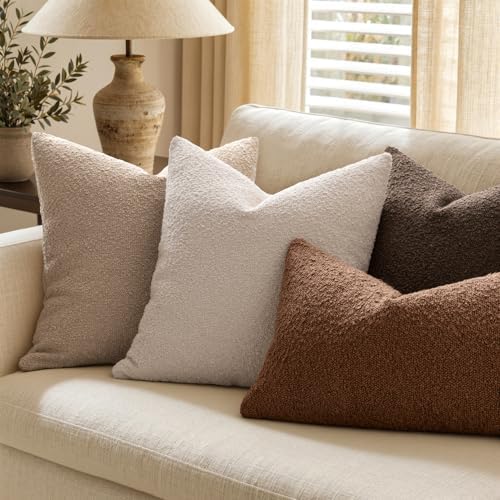 MIULEE Textured Boucle Lumbar Pillow Cover - Image 3