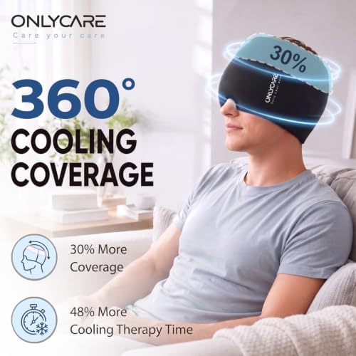 ONLYCARE Migraine Relief Cap, Headache Relief Cold Cap - Image 4
