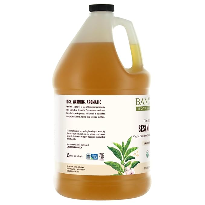 Banyan Botanicals Sesame Oil – Organic & Unrefined Ayurvedic Oil - Image 6
