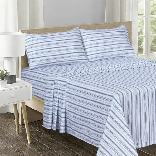 Feather & Stitch 100% Cotton Sateen 500 TC Split King Size Bed Sheet Set - Image 2