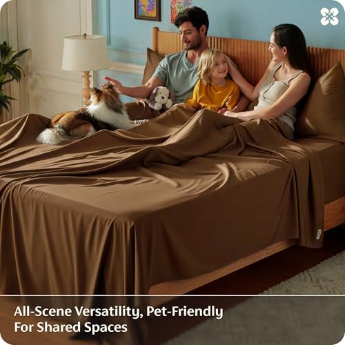 Bedsure PureWoven 100% Rayon Derived from Bamboo, Full Size Sheets - Image 6