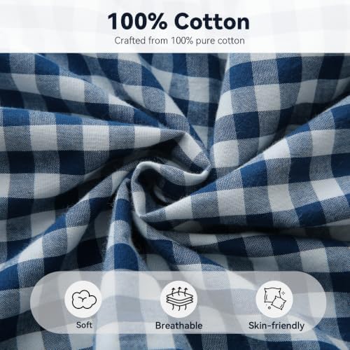 Gingham Lumbar Pillow Cover 36x14, Ruffle Trim, 1 Pack - Image 3