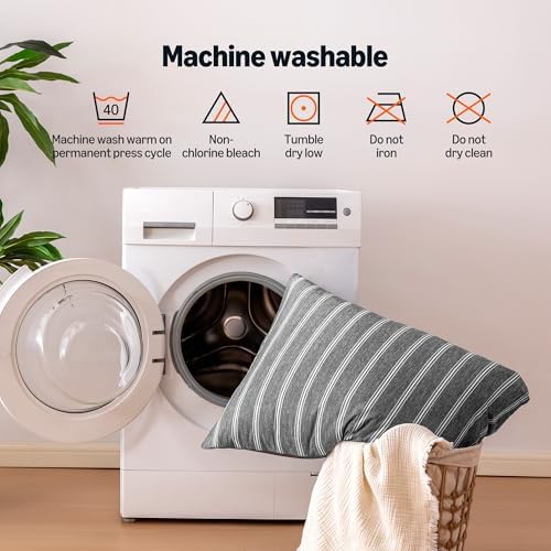 Amazon Basics Stripe Cooling Pillow Cases - Image 6