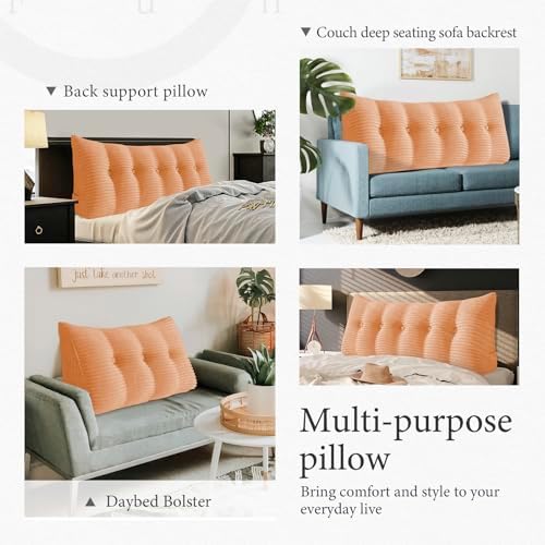 Headboard Pillow Full Dorm Backrest Support Reading Pillow - Image 6