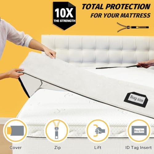 Mattress Bags for Moving and Storage, BETU Waterproof Mattress Protector King - Image 2