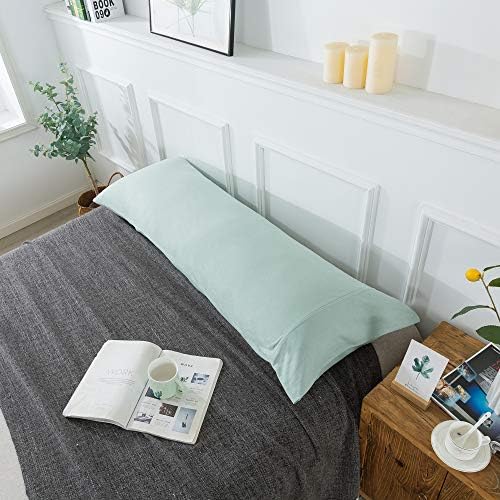H HOUSEHOLD 100% Jersey Knit Cotton Body Size Pillowcases Set of 1, Super Soft by HHOUSEHOLD