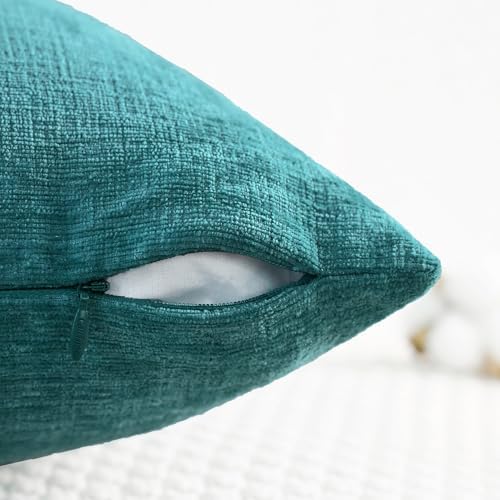 CaliTime Decorative Couch Throw Pillow Covers 26 X 16 Inches Teal - Image 4