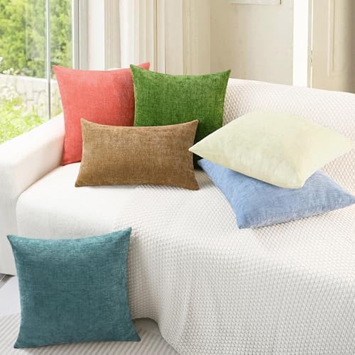 CaliTime Decorative Couch Throw Pillow Covers 24 X 24 Inches Beige - Image 4
