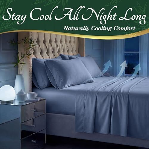 DECOLURE 100% Viscose Derived from Bamboo Sheets, Luxury 6 Pc Set - Image 3