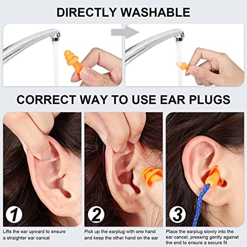 Tondiamo 200 Pairs Ear Plug Bulk - Image 4