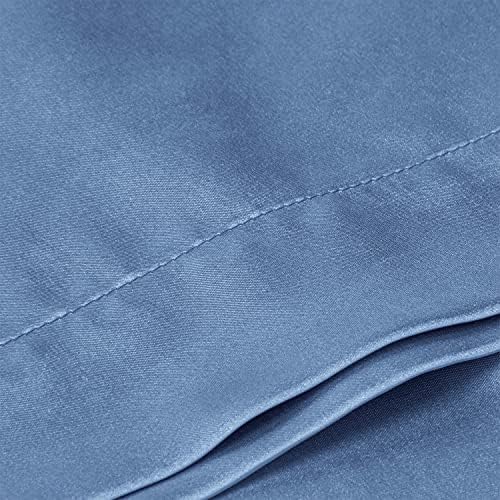 BEDELITE Satin Body Pillow Cover, 20x54 Inch, Airy Blue - Image 6