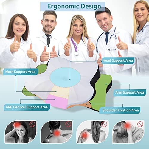 DONAMA Cervical Pillow for Neck and Shoulder Pain Relief, Cooling Contour - Image 2