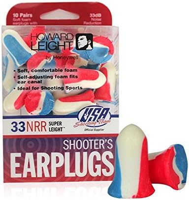 Howard Leight by Honeywell Super Leight USA Disposable Foam Shooting Earplugs - Image 5