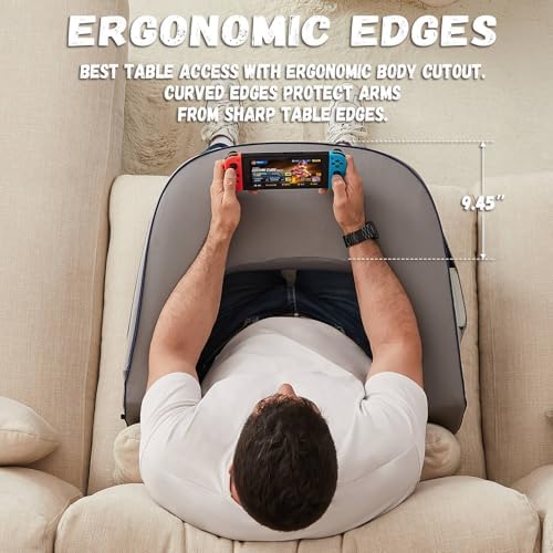 cooloo8 Reading Pillow with Armrests – Extra Large Memory Foam Gaming Pillow - Image 2