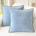 CaliTime Decorative Couch Throw Pillow Covers 22 X 22 Inches Baby Blue by CaliTime