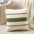 Fancy Homi Set of 1 Boho Moss Green Euro Decorative Throw Pillow Cover 26x26 by Fancy+Homi