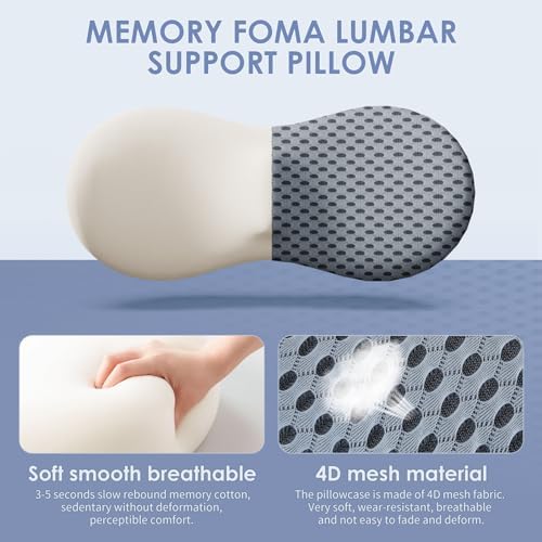 kasney Lumbar Support Pillow for Office Chair, Back Support Pillow - Image 2