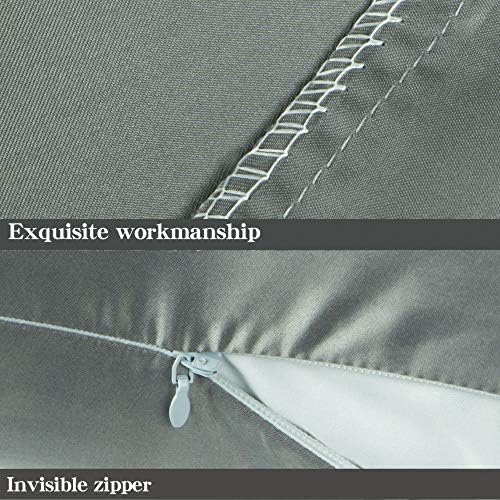 NTBAY King Satin Pillowcases, Dark Grey - Image 3