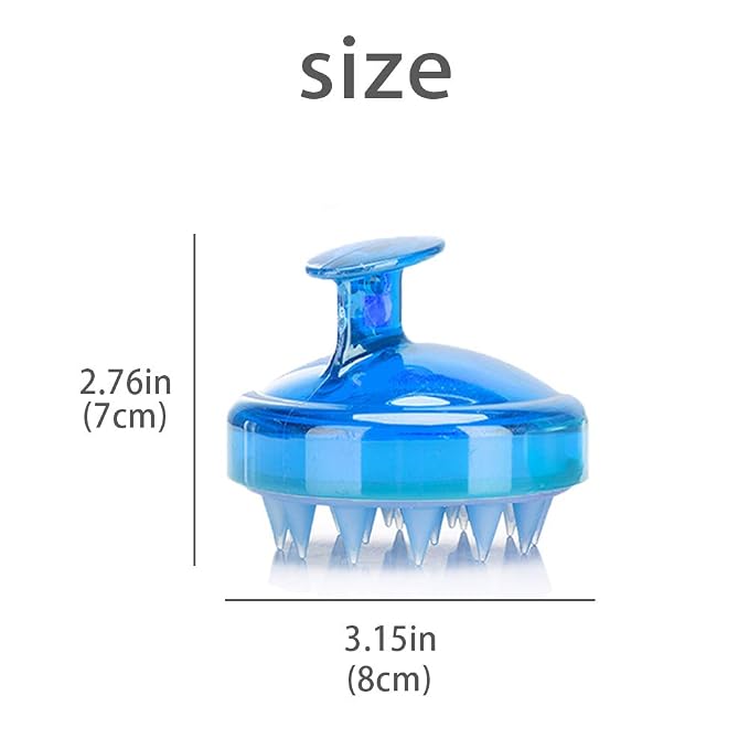INVODA 2PCS Scalp Massager Shampoo Brush Soft Silicone Bristles - Image 3