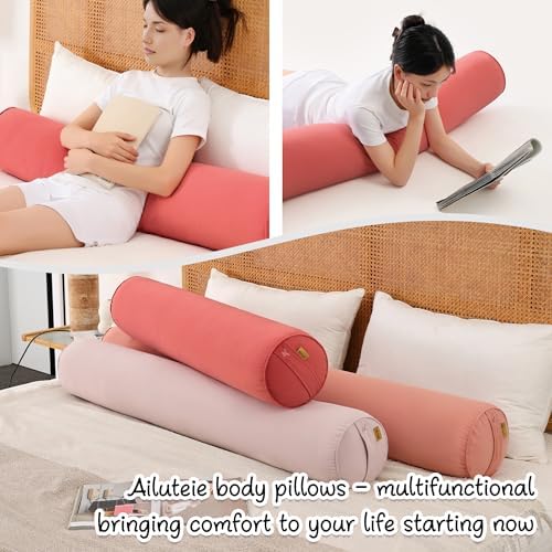 Body Pillow for Adults, Coral Peach - Image 7