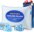 Adjustable Cooling Gel Memory Foam Pillow Queen Size by Fulocean