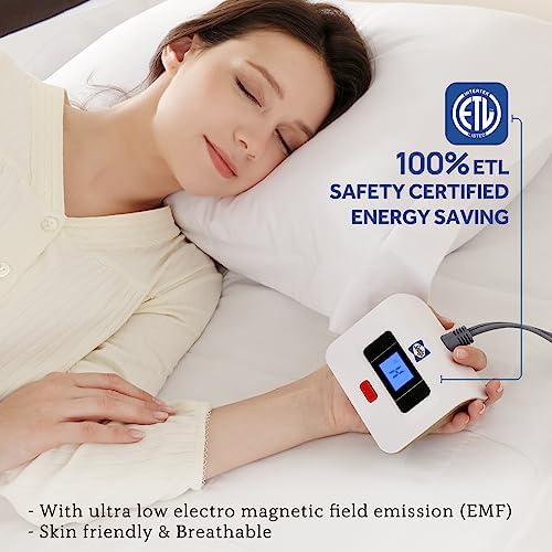 Sealy Electric Mattress Pad Twin Size 10 Heat Settings Machine Washable - Image 3
