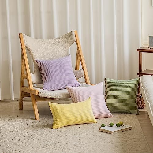 Home Brilliant Light Purple Pillow Covers 26x26 - Image 3