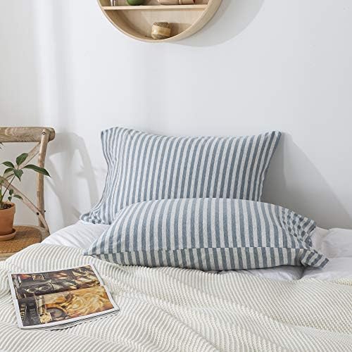 H HOUSEHOLD 100% Jersey Knit Cotton Queen Size Pillowcases Set of 2, Super Soft - Image 3