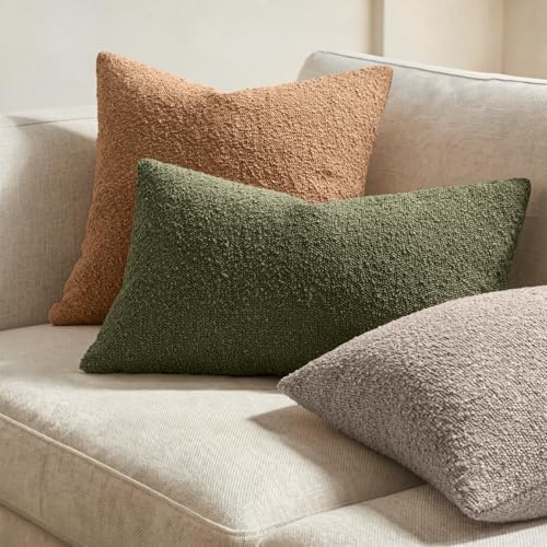MIULEE Textured Boucle Lumbar Pillow Cover - Image 3