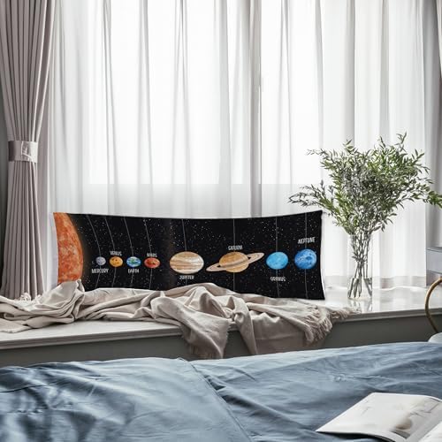 Space Nursery Body Pillow Covers 20x54, Space Room Decor Gifts - Image 5