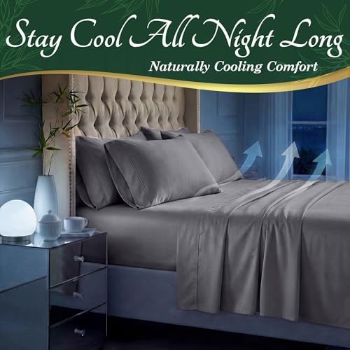 DECOLURE 100% Viscose Derived from Bamboo Sheets, Luxury 6 Pc Set - Image 3