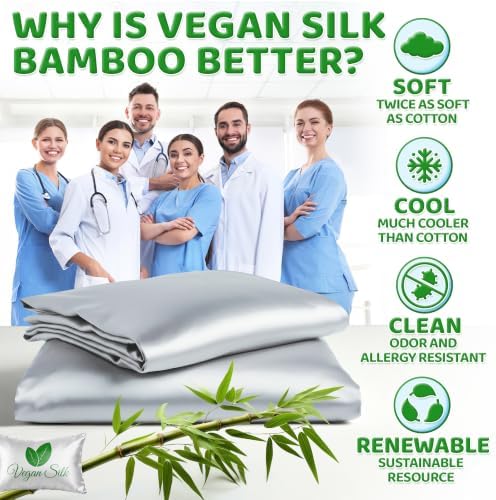 Pillow Cases - 100% Viscose Derived from Bamboo - Cooling Pillowcase - King Size - Image 5