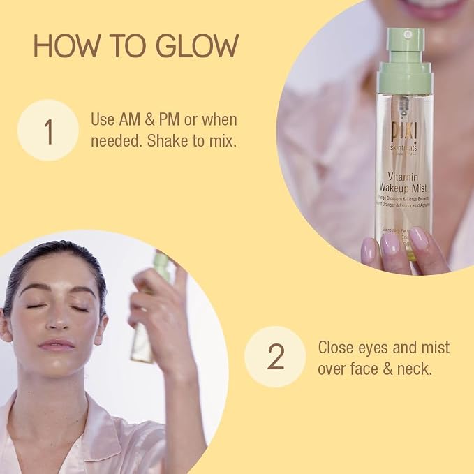 Pixi Vitamin-C Wakeup Mist | Helps Cool, and Wake Up Skin | Adds Hydration | - Image 4