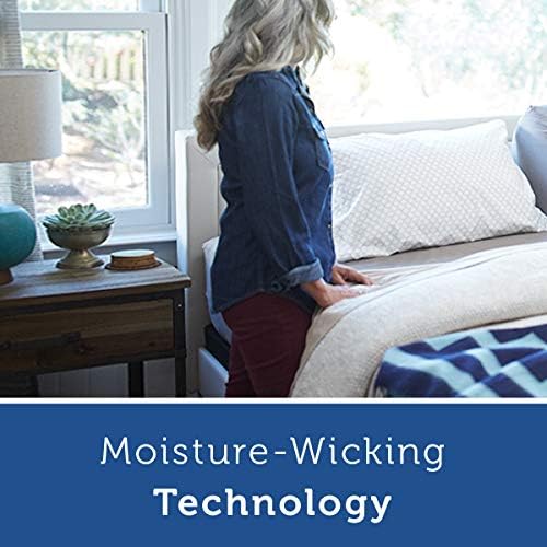 Sealy Cool Cotton Moisture-Wicking 100% Cotton Mattress Pad Queen - Image 4