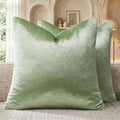 GIGIZAZA Sage Green Velvet Throw Pillow Covers 20x20 Pack of 2 by GIGIZAZAFocusingonhomedecoration