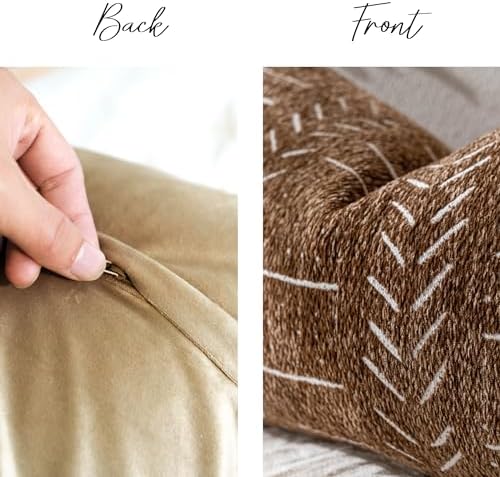BlissBlush Boho Lumbar Throw Pillow Cover 14X36, Farmhouse Woven Textured - Image 6