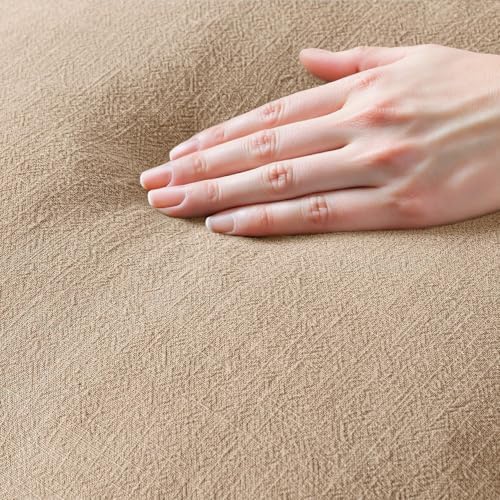 MIULEE Boho Linen Fringe Decorative Lumbar Throw Pillow Covers Camel 12x20 - Image 2