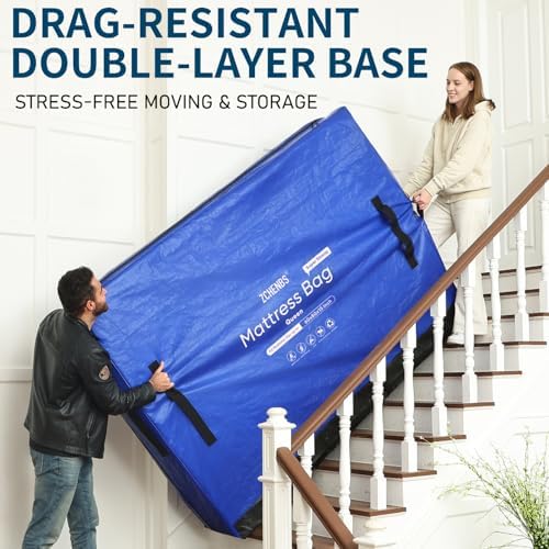 Mattress Bags for Moving, Queen Mattress Storage Bag - Image 2