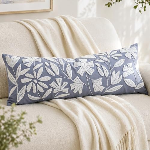 BlissBlush Long Lumbar Pillow Cover 14x36 by BlissBlush