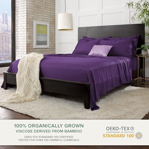 Pure Bamboo California King Sheets, Genuine 100% Organic Viscose Derived from - Image 2