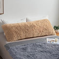 MEGO Luxury Fluffy Faux Fur Body Pillow Cover 20x54 by MEGO