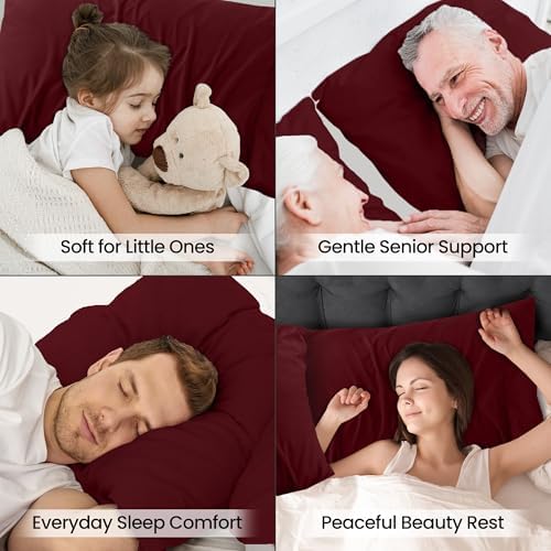 Pillow Covers King Size Set of 4, Soft and Comfy Pillow Cases - Image 6